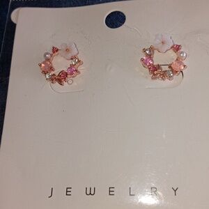 Delicate pink earrings